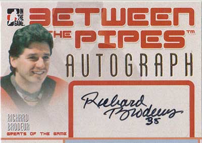 Richard Brodeur 2006-07 Between The Pipes Autographs #ARBR