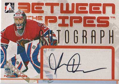 Yann Danis 2006-07 Between The Pipes Autographs #AYD