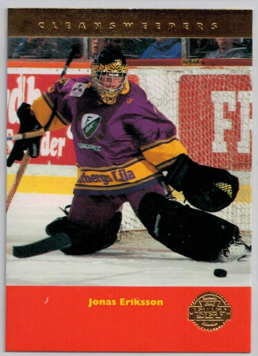 1994-95 Swedish Leaf Clean Sweepers #4 Jonas Eriksson