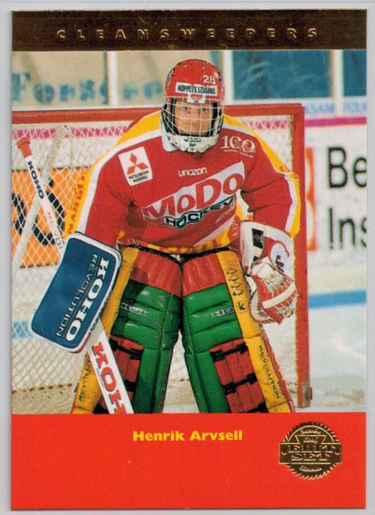 1994-95 Swedish Leaf Clean Sweepers #8 Henrik Arvsell