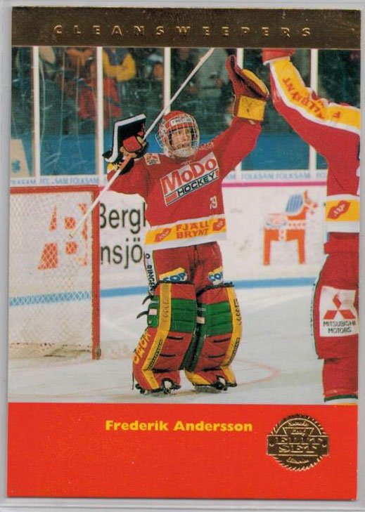 1994-95 Swedish Leaf Clean Sweepers #9 Fredrik Andersson