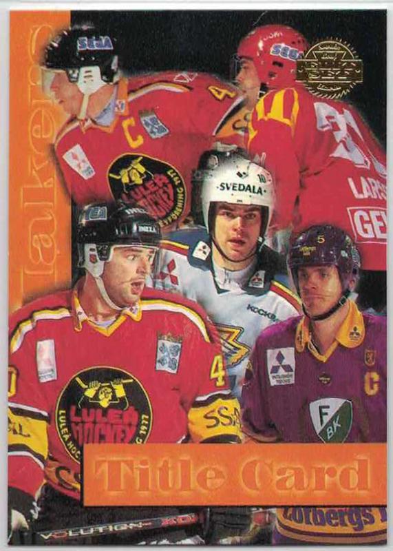 1994-95 Swedish Leaf Playmakers #1 Title Card