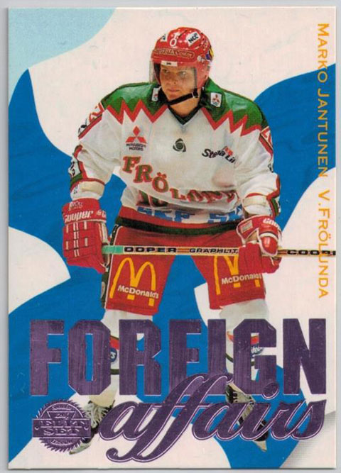 1994-95 Swedish Leaf Foreign Affairs #3 Marko Jantunen