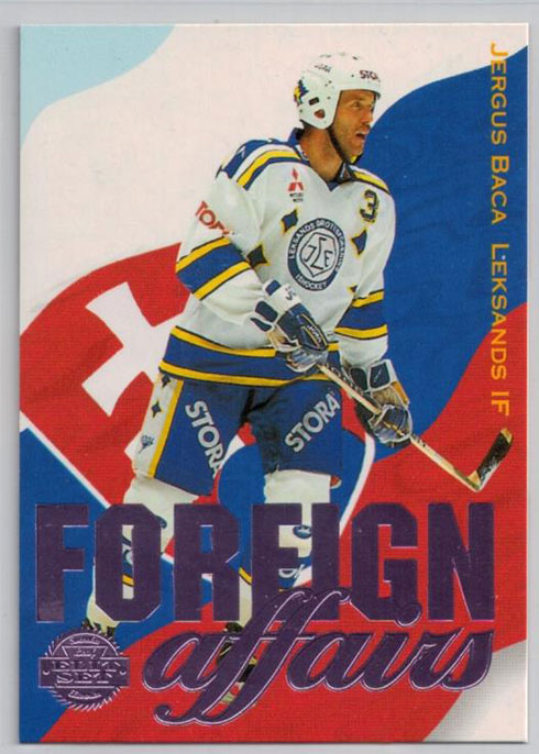 1994-95 Swedish Leaf Foreign Affairs #9 Jergus Baca