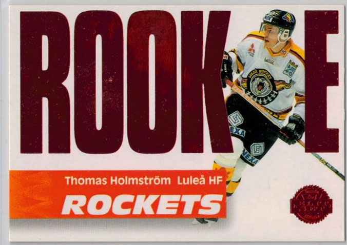 1994-95 Swedish Leaf Rookie Rockets #3 Thomas Holmström