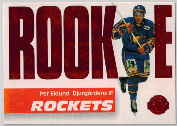 1994-95 Swedish Leaf Rookie Rockets #5 Per Eklund