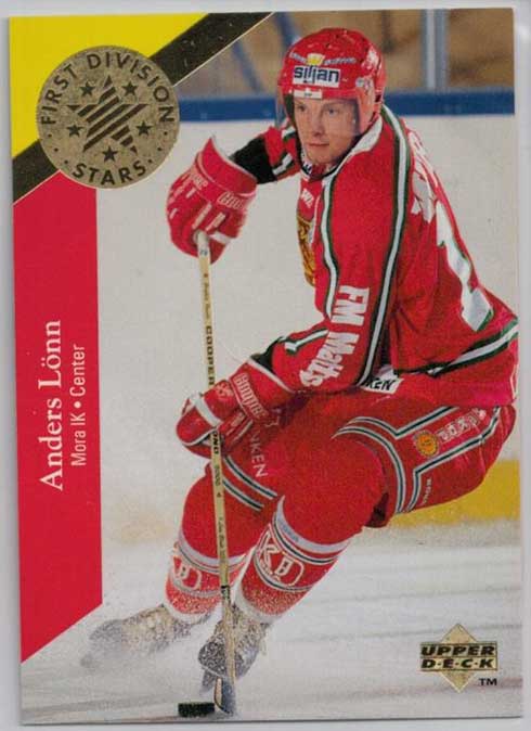 1995-96 Swedish Upper Deck 1st Division Stars #DS12 Anders Lönn