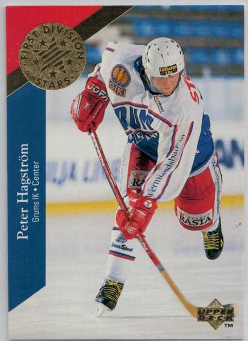 1995-96 Swedish Upper Deck 1st Division Stars #DS13 Peter Hagström