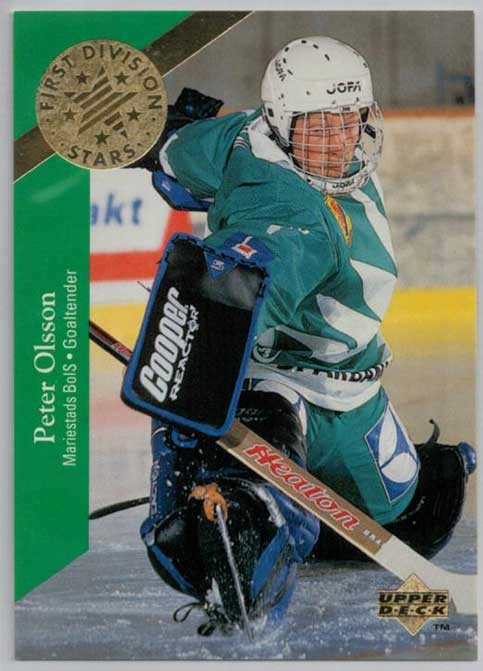 1995-96 Swedish Upper Deck 1st Division Stars #DS19 Peter Olsson
