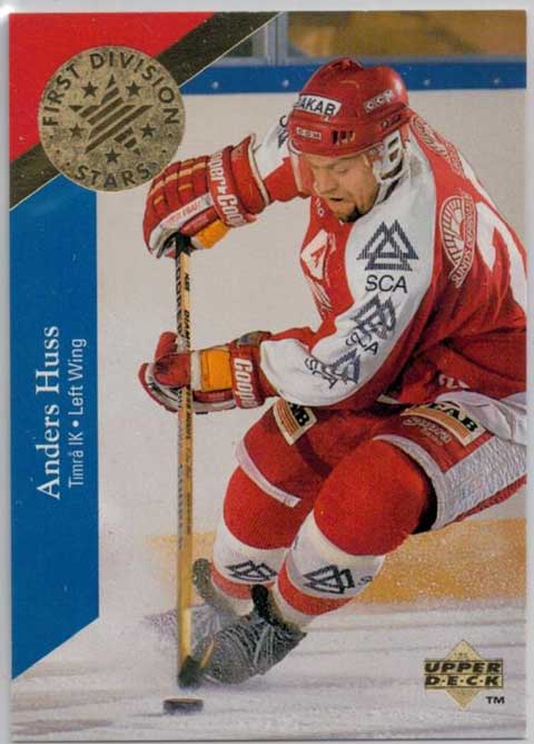 1995-96 Swedish Upper Deck 1st Division Stars #DS1 Anders Huss