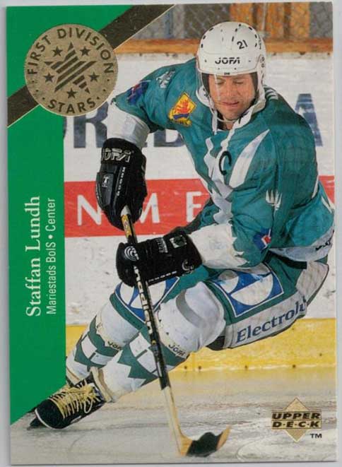 1995-96 Swedish Upper Deck 1st Division Stars #DS20 Staffan Lundh