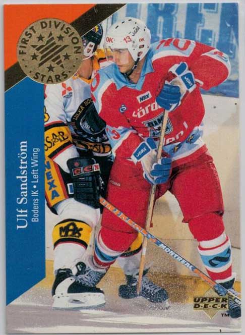 1995-96 Swedish Upper Deck 1st Division Stars #DS3 Ulf Sandström