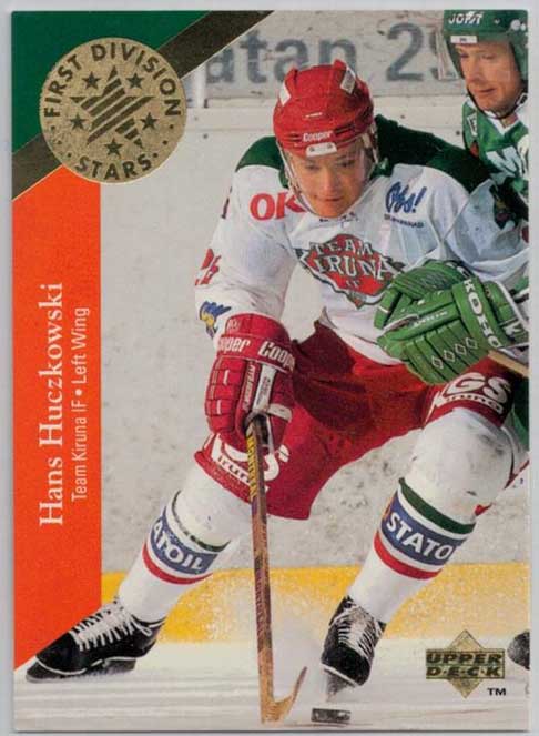 1995-96 Swedish Upper Deck 1st Division Stars #DS4 Hans Huczkowski