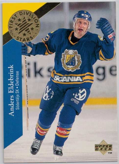 1995-96 Swedish Upper Deck 1st Division Stars #DS6 Anders Eldebrink