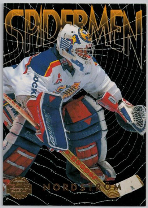 1995-96 Swedish Leaf Spidermen #14 Roger Nordström