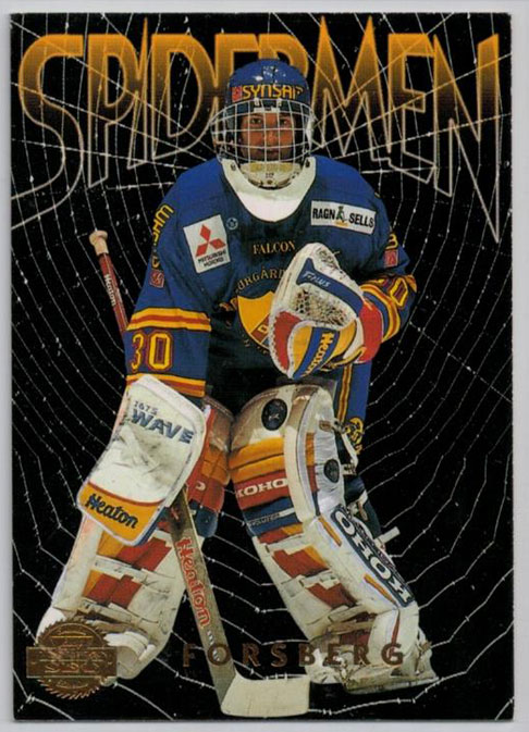 1995-96 Swedish Leaf Spidermen #9 Jonas Forsberg