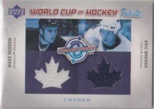 Wade Redden/Eric Brewer 2004-05 Upper Deck World Cup Tribute #WREB