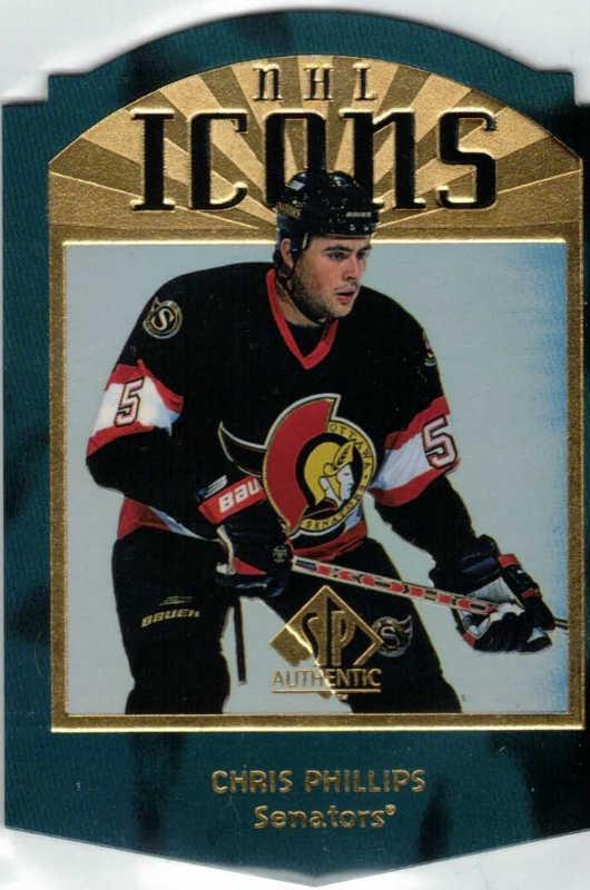 Chris Phillips 1997-98 SP Authentic Icons Die-Cuts /100 #I22