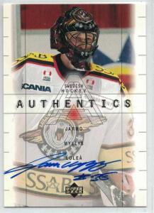 1999-00 Swedish Upper Deck SHL Signatures #13 Jarmo Myllys Autograf Luleå