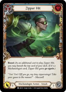 ARC031 - FAB - Arcane Rising Unlimited - Zipper Hit (Blue) - Common