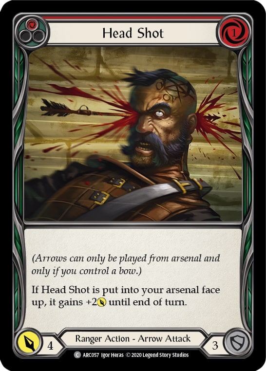 ARC057 - FAB - Arcane Rising Unlimited - Head Shot (Red) - Common - FOIL