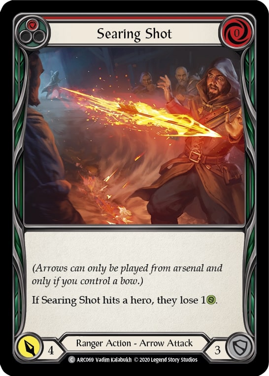 ARC069 - FAB - Arcane Rising Unlimited - Searing Shot (Red) - Common - FOIL
