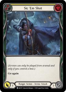 ARC073 - FAB - Arcane Rising Unlimited - Sic 'Em Shot (Yellow) - Common - FOIL