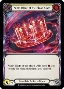 ARC082 - FAB - Arcane Rising Unlimited - Ninth Blade of the Blood Oath - Super Rare - FOIL