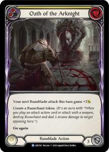 ARC092 - FAB - Arcane Rising Unlimited - Oath of the Arknight (Yellow) - Rare - FOIL