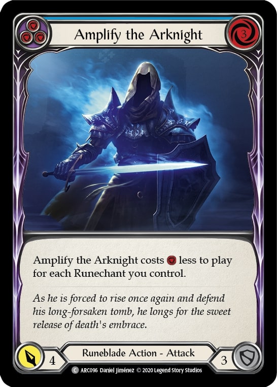 ARC096 - FAB - Arcane Rising Unlimited - Amplify the Arknight (Blue) - Common - FOIL