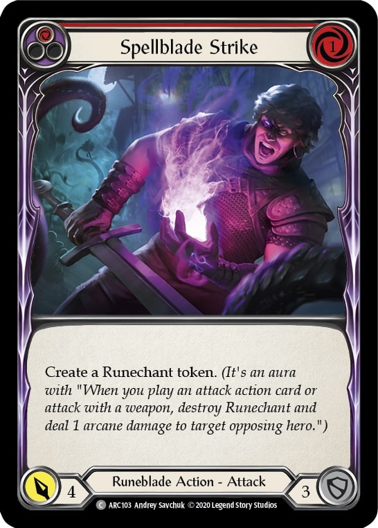 ARC103 - FAB - Arcane Rising Unlimited - Spellblade Strike (Red) - Common - FOIL