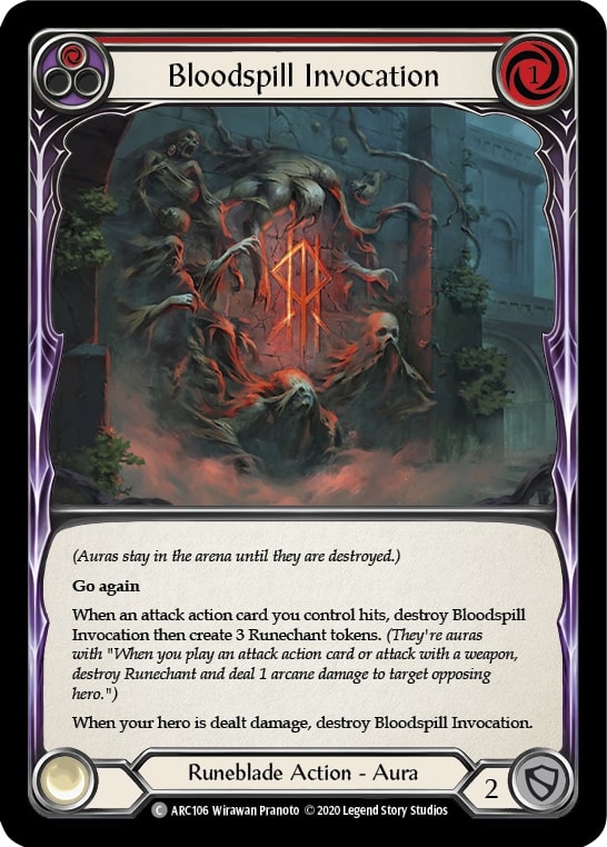 ARC106 - FAB - Arcane Rising Unlimited - Bloodspill Invocation (Red) - Common - FOIL
