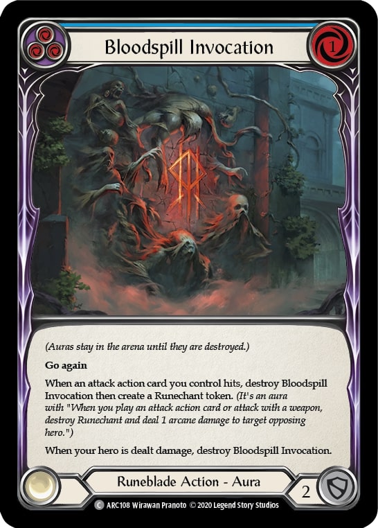 ARC108 - FAB - Arcane Rising Unlimited - Bloodspill Invocation (Blue) - Common - FOIL