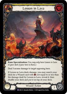 ARC121 - FAB - Arcane Rising Unlimited - Lesson in Lava - Super Rare - FOIL