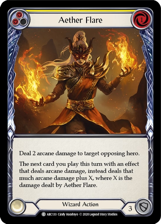ARC133 - FAB - Arcane Rising Unlimited - Aether Flare (Yellow) - Common - FOIL