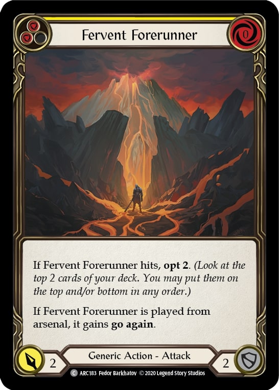 ARC183 - FAB - Arcane Rising Unlimited - Fervent Forerunner (Yellow) - Common - FOIL