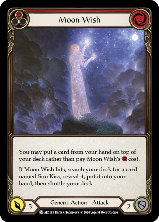 ARC185 - FAB - Arcane Rising Unlimited - Moon Wish (Red) - Common - FOIL