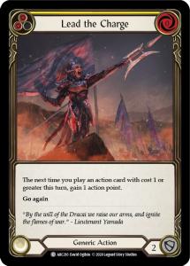 ARC210 - FAB - Arcane Rising Unlimited - Lead the Charge (Yellow) - Common - FOIL