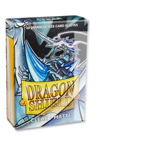 Japanese Dragon Shield Matte, 60 sleeves, Clear (Yu-Gi-Oh)