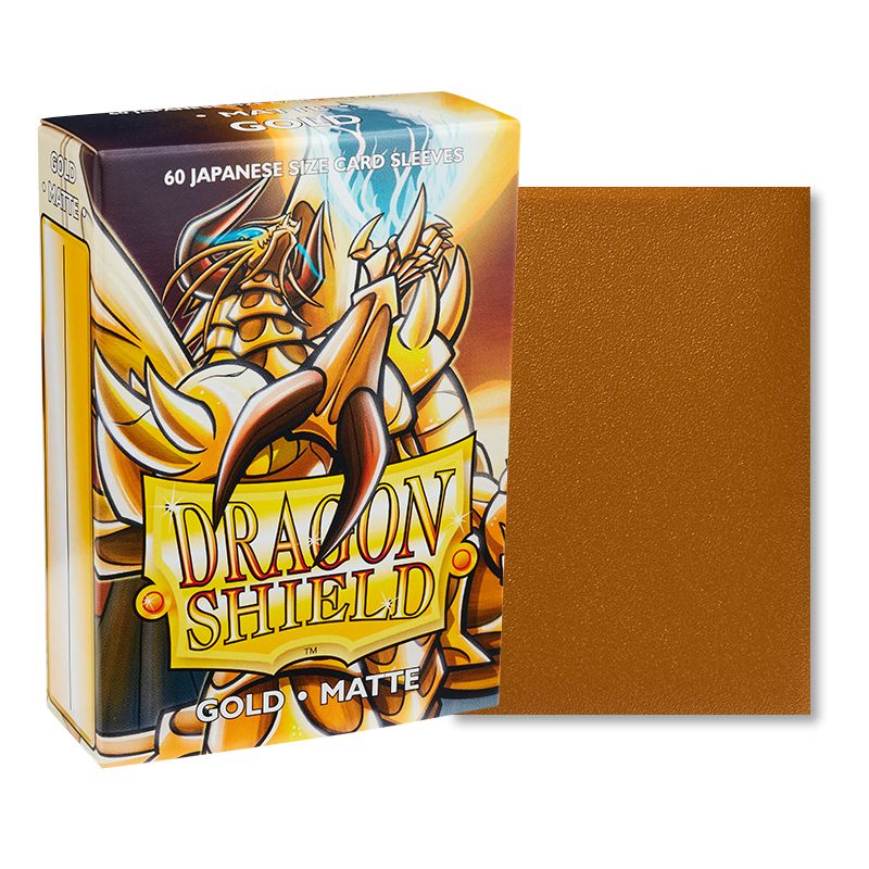 Japanese Dragon Shield Matte, 60 sleeves, Gold (Yu-Gi-Oh)