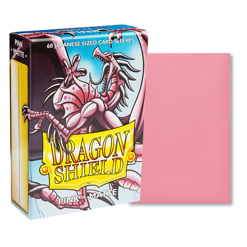 Japanese Dragon Shield Matte, 60 sleeves, Pink (Yu-Gi-Oh)