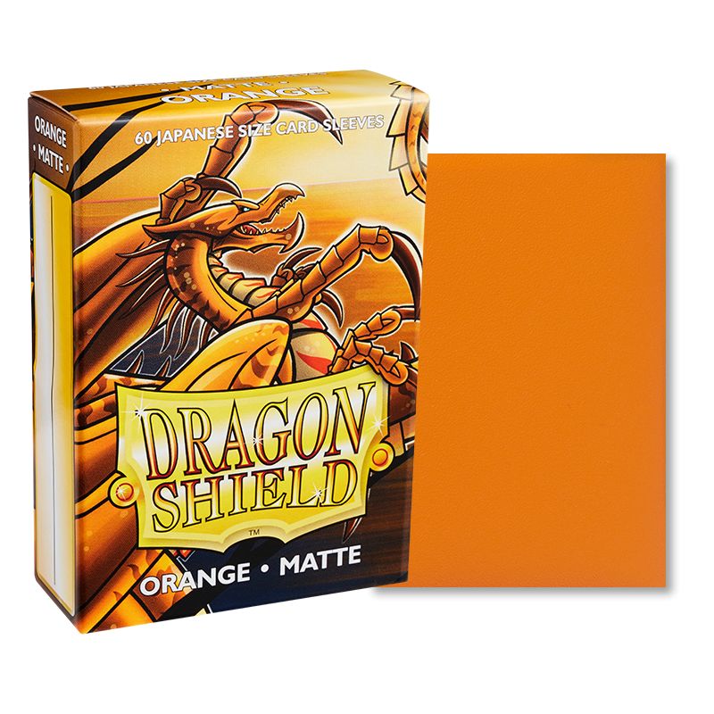 Japanese Dragon Shield Matte, 60 sleeves, Orange (Yu-Gi-Oh)