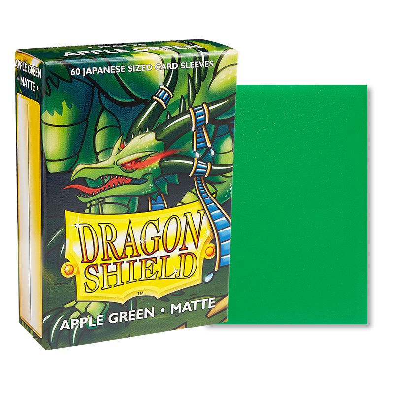 Japanese Dragon Shield Matte, 60 sleeves, Apple Green (Yu-Gi-Oh)