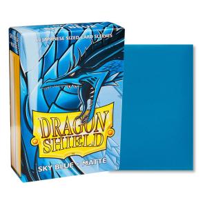 Japanese Dragon Shield Matte, 60 sleeves, Sky Blue (Yu-Gi-Oh)
