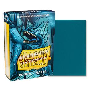 Japanese Dragon Shield Matte, 60 sleeves, Petrol (Yu-Gi-Oh)