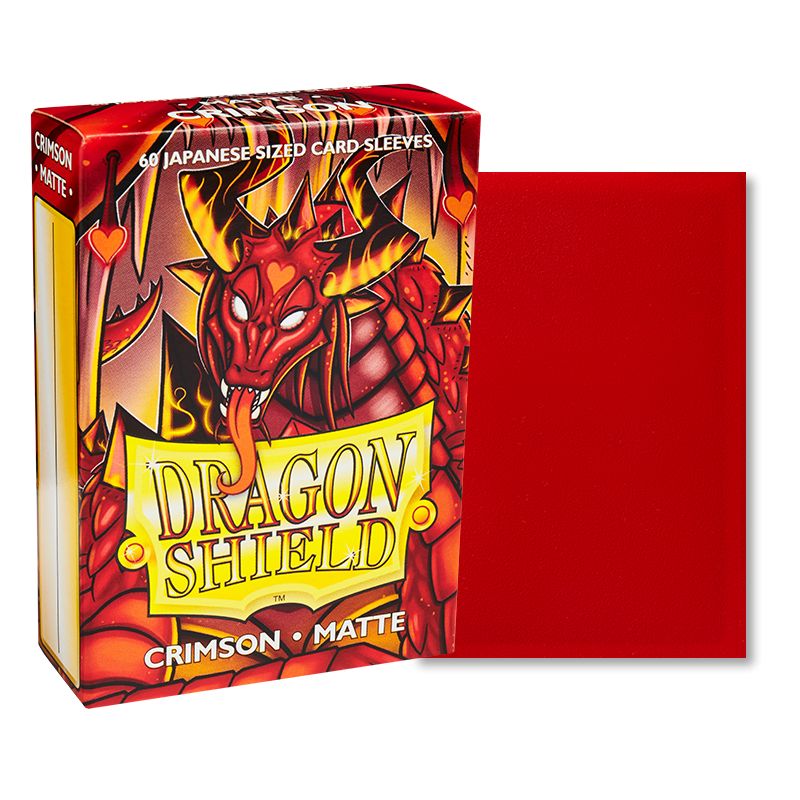 Japanese Dragon Shield Matte, 60 sleeves, Crimson (Yu-Gi-Oh)