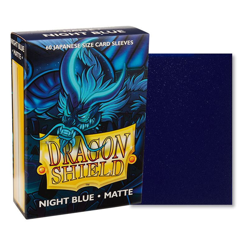 Japanese Dragon Shield Matte, 60 sleeves, Night Blue (Yu-Gi-Oh)