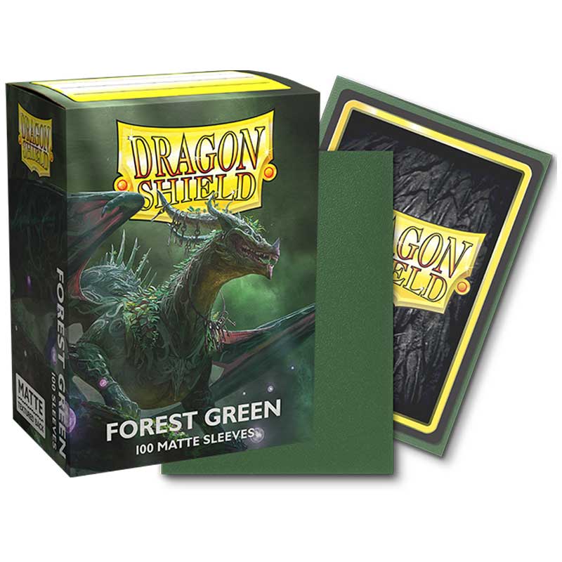 Dragon Shield Matte, 100ct, Forest Green