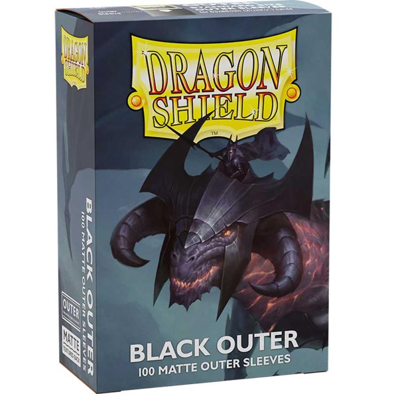 Dragon Shield - Black - Matte Outer Sleeves - Standard Size