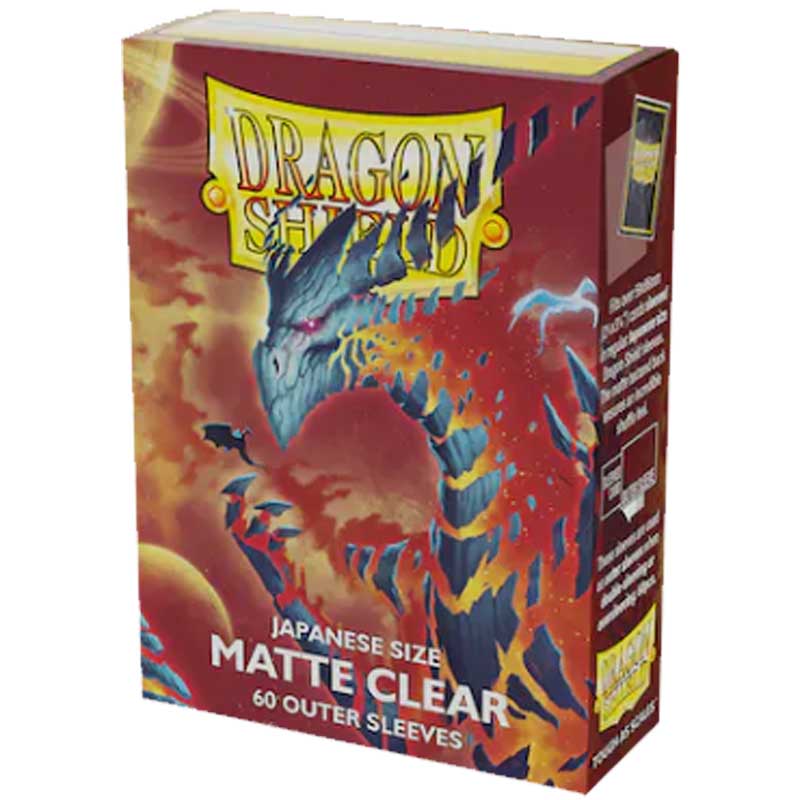 Japanese Dragon Shield Matte 60 sleeves Clear - Matte Outer Sleeves (Yu-Gi-Oh)